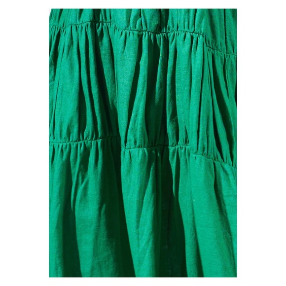 New! RUE STIIC Elsa Linen Blend Tiered Maxi Dress - Picture 11 of 12